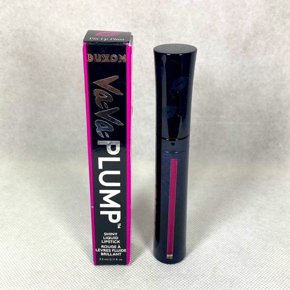 Buxom Va Va Plump Shiny Liquid Lipstick in Pin Up Plum - Picture 2 of 4